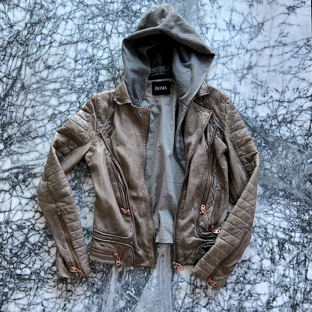 Doma Leather Moto Jacket